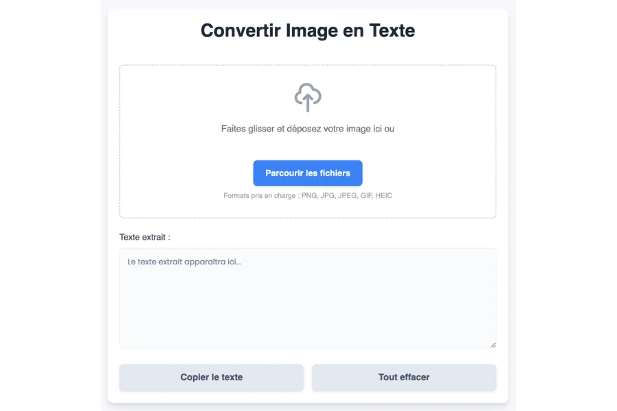 Convertir Image en Texte