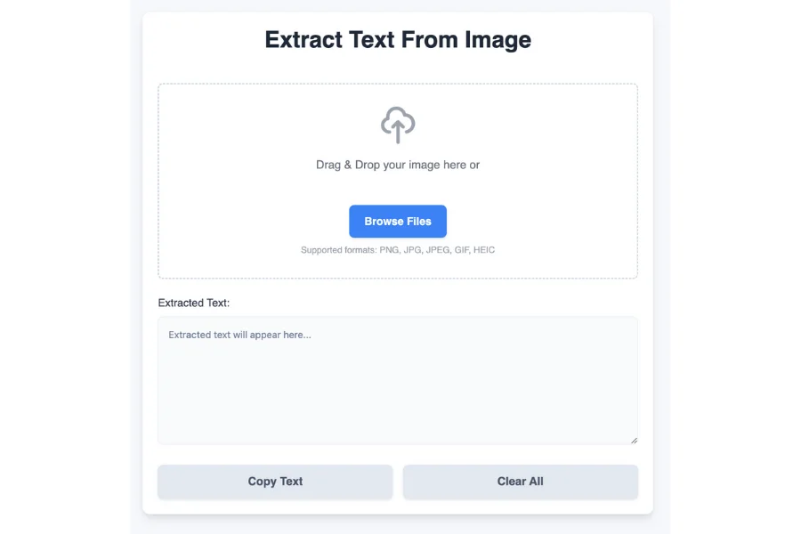 Extract Text from Image